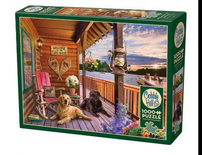 COBBLE HILL 1000 PCS WELCOME TO THE LAKE HOUSE