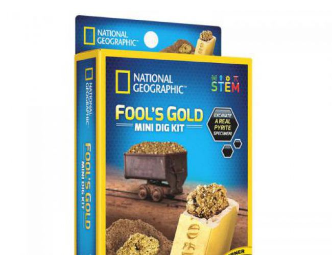 NATIONAL GEOGRAPHIC - MINI DIG KIT - FOOL'S GOLD