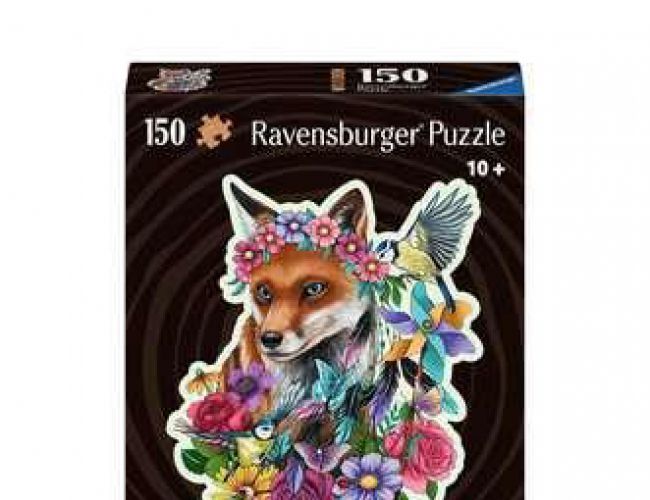 RAVENSBURGER WOODEN PUZZLE - COLORFUL FOX
