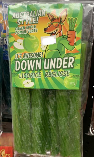 DOWN UNDER LICORICE GREEN APPLE 8OZ