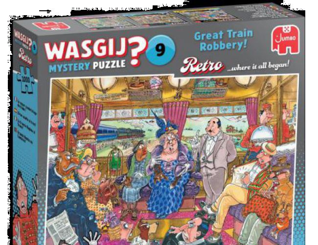 1000pc WASGIJ? MYSTERY 9 - GREAT TRAIN ROBBERY!