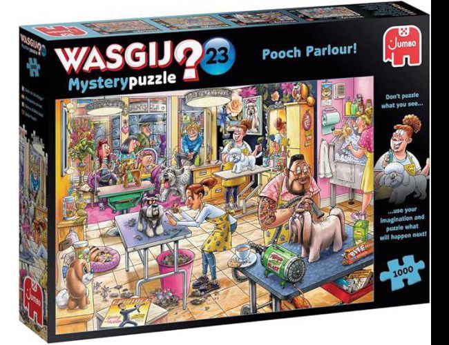1000pc WASGIJ? MYSTERY PUZZLE #23 - POOCH PARLOUR!