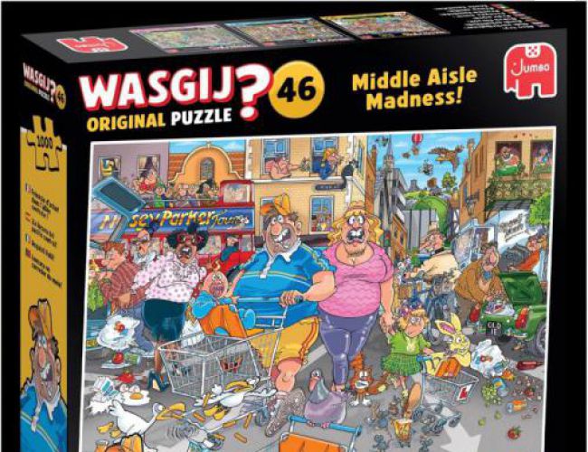 1000pc WASGIJ? ORIGINAL 46 - MIDDLE AISLE MADNESS!