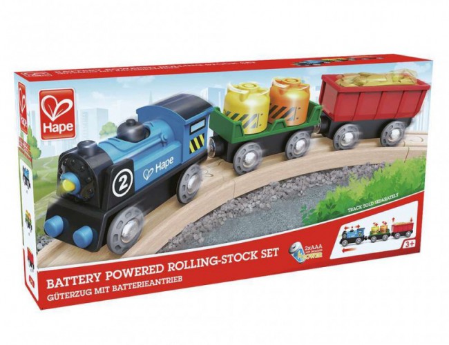 HAPE BATTERY POWERED ROLLING-STOCK SET