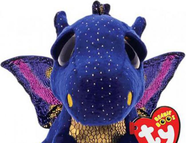BEANIE BOOS MEDIUM - SAFFIRE BLUE DRAGON