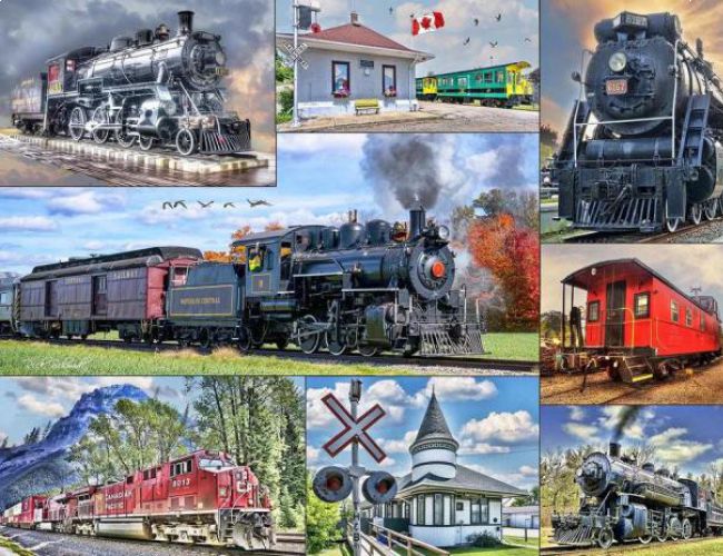 CANADIAN PHOTOGRAPHY 1000PC PUZZLE - RIDING THE RAILS 2