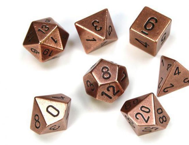 CHX DICE SOLID METAL 27024 - COPPER (7+1 DIE SET)