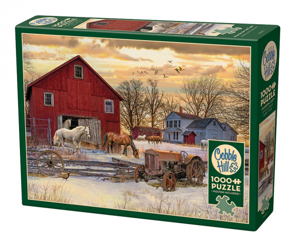 COBBLE HILL 1000 PCS WINTER ON THE FARM