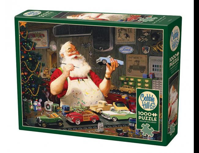 COBBLE HILL 1000PCS SANTA PAINTING CARS