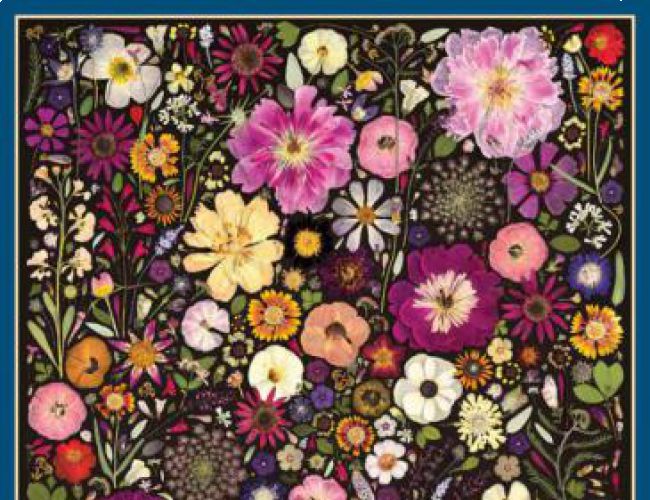 COBBLE HILL 500 PC FLOWER PRESS: LITTLE HOLLOW & RED DAISY