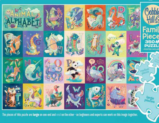 COBBLE HILL FAMILY 350 PCS ANIMAL ALPHABET