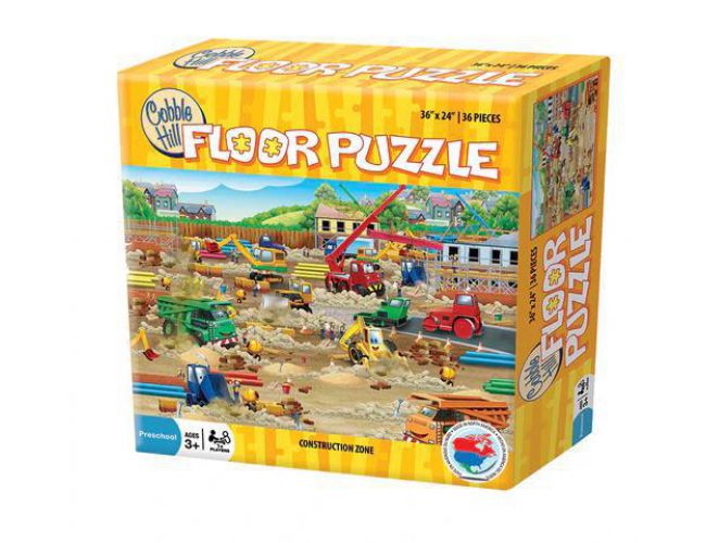 COBBLE HILL FLOOR PUZZLE 36 PC CONSTRUCTION SITE