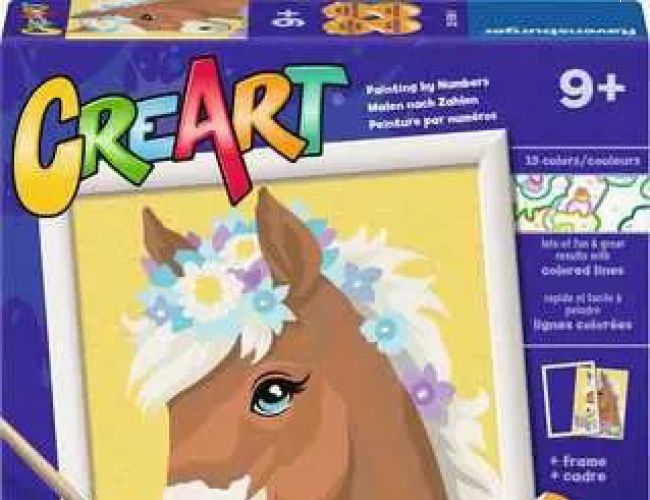 CRE-ART HORSE WITH FLOWERS