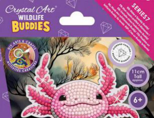 CRYSTAL ART BUDDIES - WILDLIFE: AXOLOTL