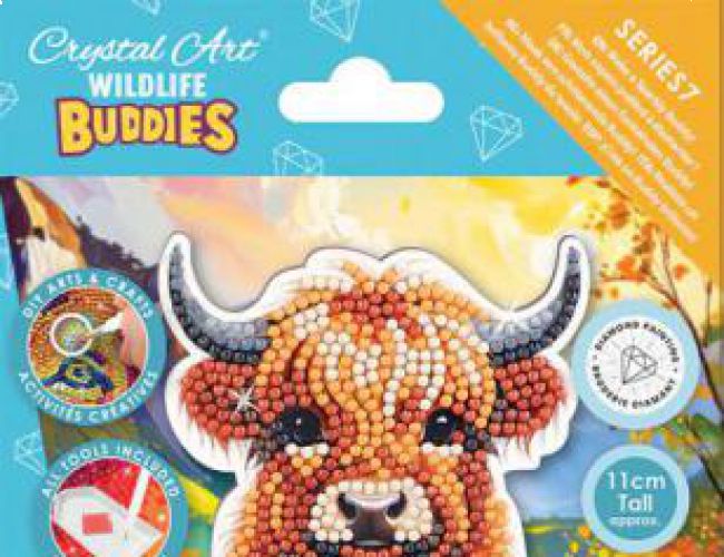 CRYSTAL ART BUDDIES - WILDLIFE: HIGHLAND COW