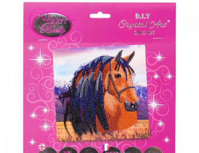CRYSTAL ART CARD: HORSE