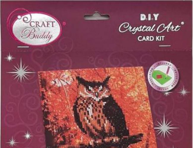 CRYSTAL ART CARD KIT - AUTUMN OWL