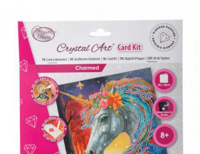 CRYSTAL ART CARD KIT - CHARMED