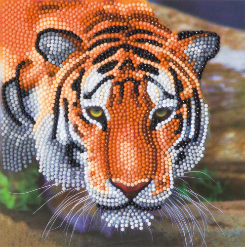 CRYSTAL ART CARD KIT - TIGER