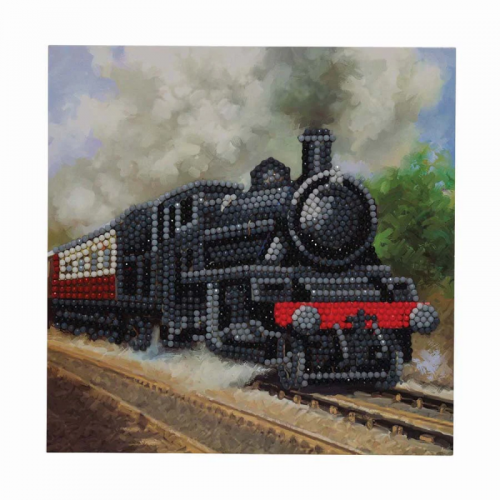 CRYSTAL ART CARD KIT - TRAIN
