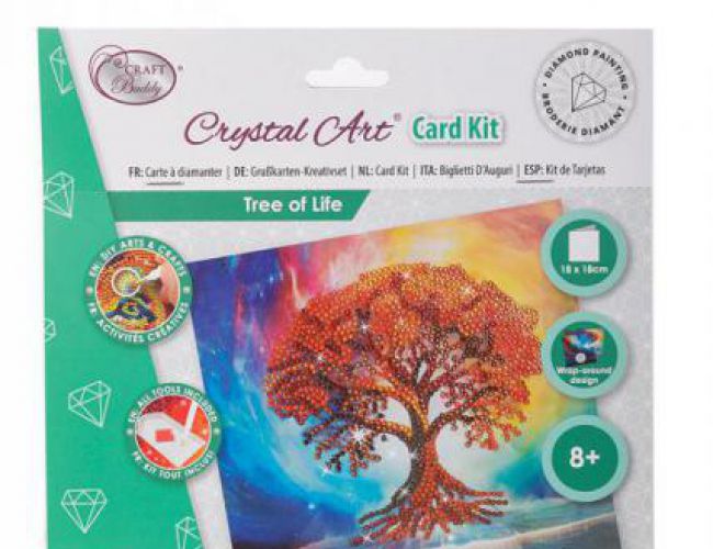 CRYSTAL ART CARD KIT - TREE OF LIFE