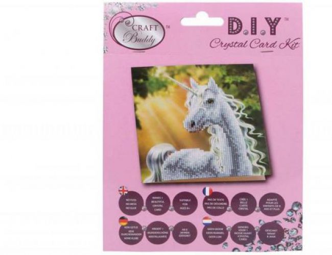 CRYSTAL ART CARD: SUNSHINE UNICORN