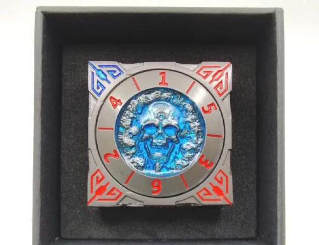 CUBE OF CHAOS - BLACK WITH RED & BLUE IN BLACK BOX