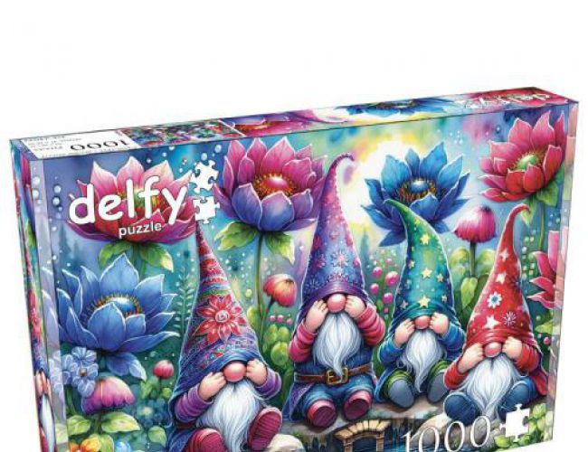 DELFY 1000 PCS - GNOMES AMONG FLOWERS