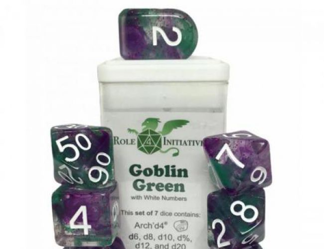 DIFFUSION GOBLIN GREEN: ARCH'D4 SET OF 7
