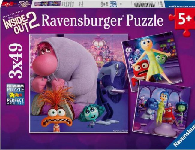 DISNEY INSIDE OUT 2 3X49 PCS PUZZLES