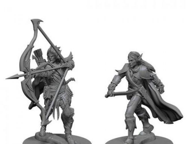 DND UNPAINTED MINI WV1 ELF MALE FIGHTER