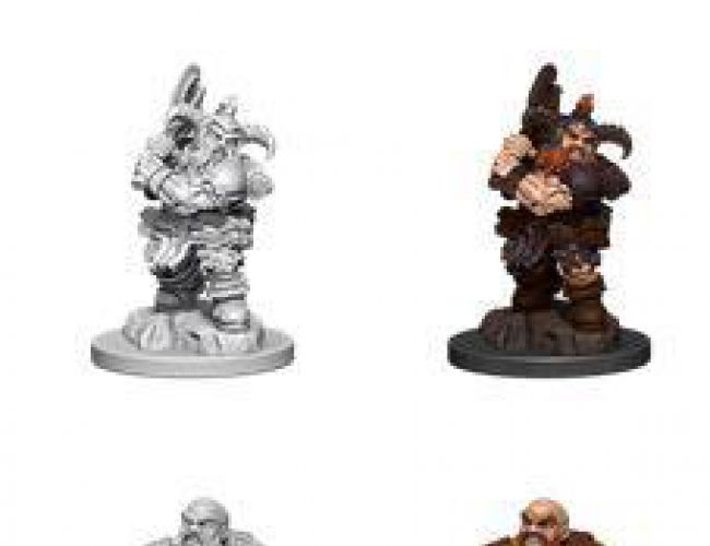 DND UNPAINTED MINI WV6 DWARF BARBARIAN