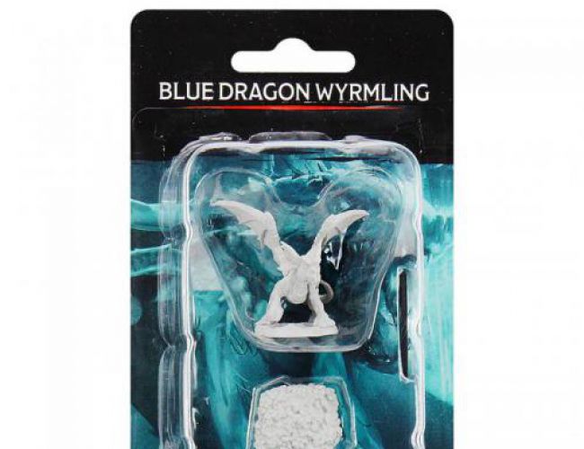 DND UNPAINTED MINIS: BLUE DRAGON WYRMLING