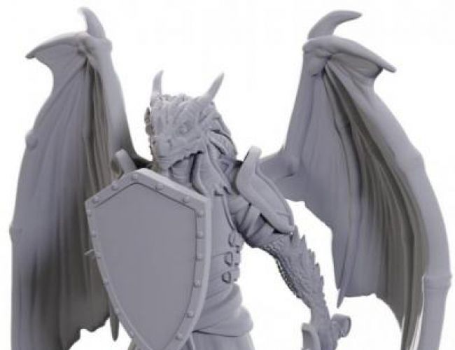 DND UNPAINTED MINIS: DRAGONBORN OF BAHAMUT