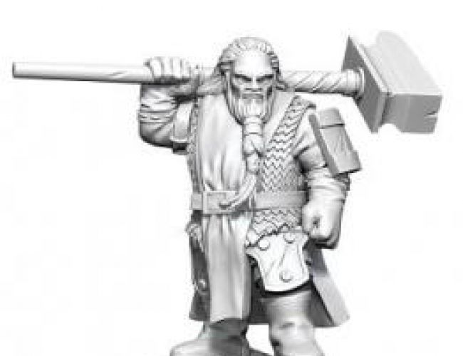 DND UNPAINTED MINIS: DWARF CLERIC