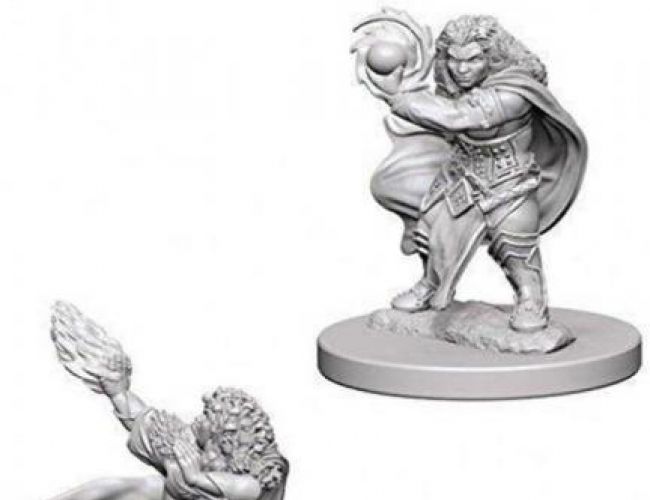 DND UNPAINTED MINIS: DWARF FEMALE WIZARD