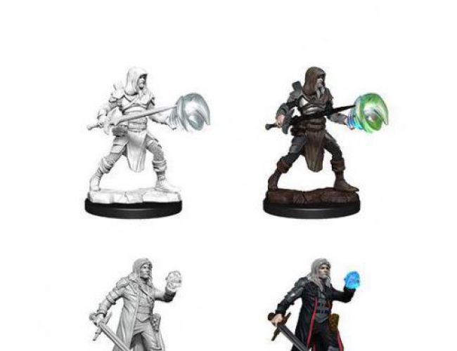 DND UNPAINTED MINIS: MULTICLASS FIGHTER + WIZARD