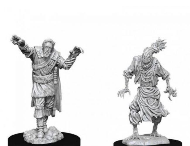 DND UNPAINTED MINIS WV 14 SCARECROW & STONE CURSED