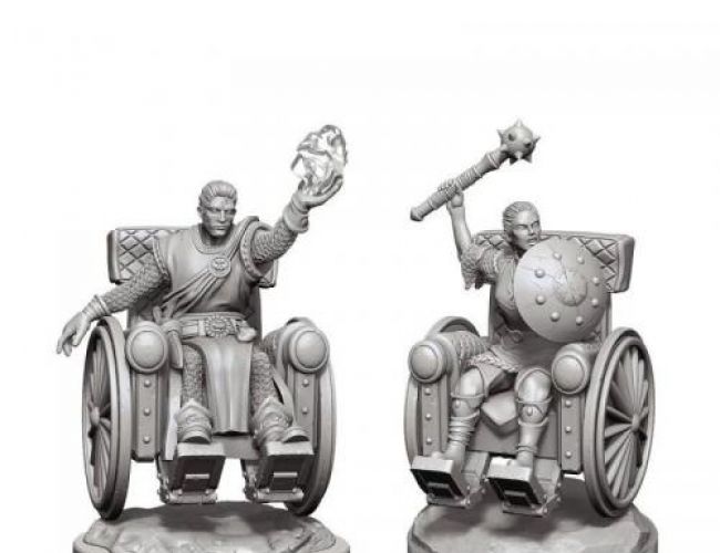 DND UNPAINTED MINIS WV18 HUMAN CLERICS
