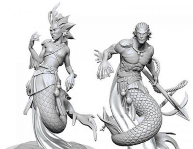 DND UNPAINTED MINIS WV20 MERFOLK