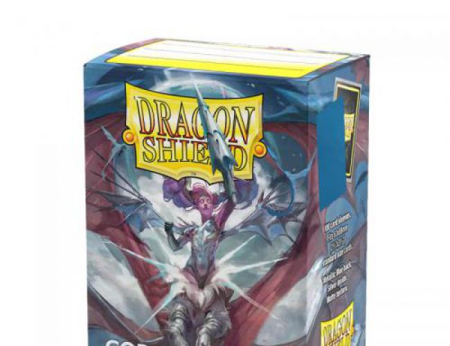 DRAGON SHIELD SLEEVES - 25TH ANNIVERSARY SPECIAL EDITION COBALT & SILVER (MATTE)