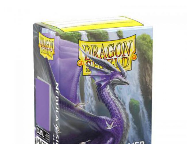 DRAGON SHIELD SLEEVES - NEBULA & SILVER (DUAL MATTE)