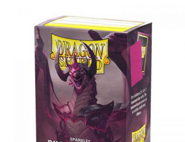 DRAGON SHIELD SLEEVES - PINK SAPPHIRE (MATTE SPARKLES)