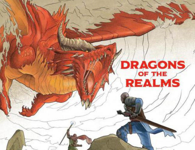 DRAGONS OF THE REALMS (A D&D COLOURING BOOK)