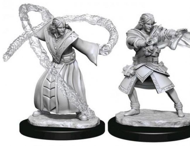 D&D UNPAINTED MINIS: ELF MALE SORCERER