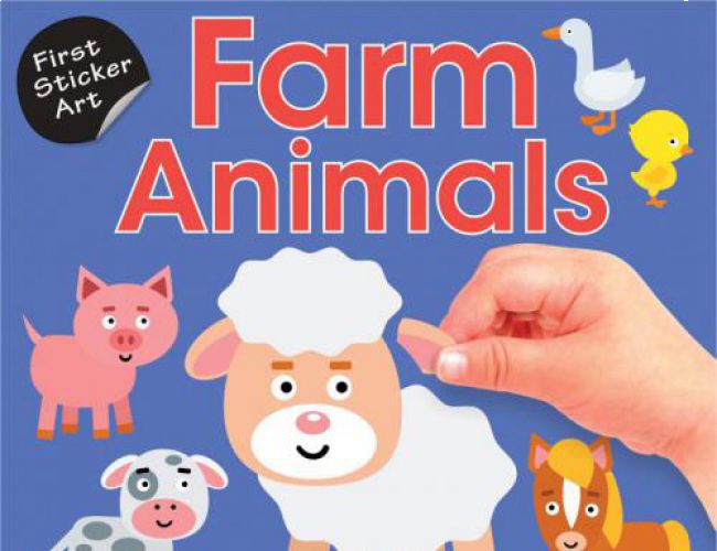 FIRST STICKER ART: FARM ANIMALS