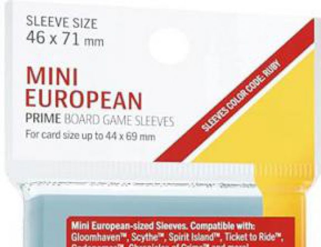 GAMEGENIC PRIME MINI EUROPEAN-SIZED SLEEVES (46 X 71 MM)