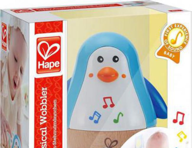 HAPE PENGUIN MUSICAL WOBBLER