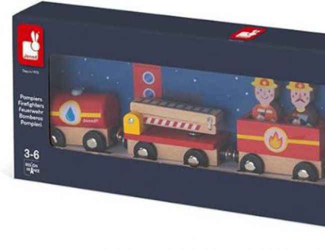 JANOD - MAGNETIC FIREFIGHTER TRAIN (WOODEN)