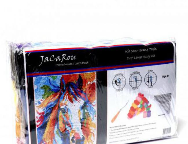LATCH HOOK DIY RUG KIT - HORSE (LARGE)